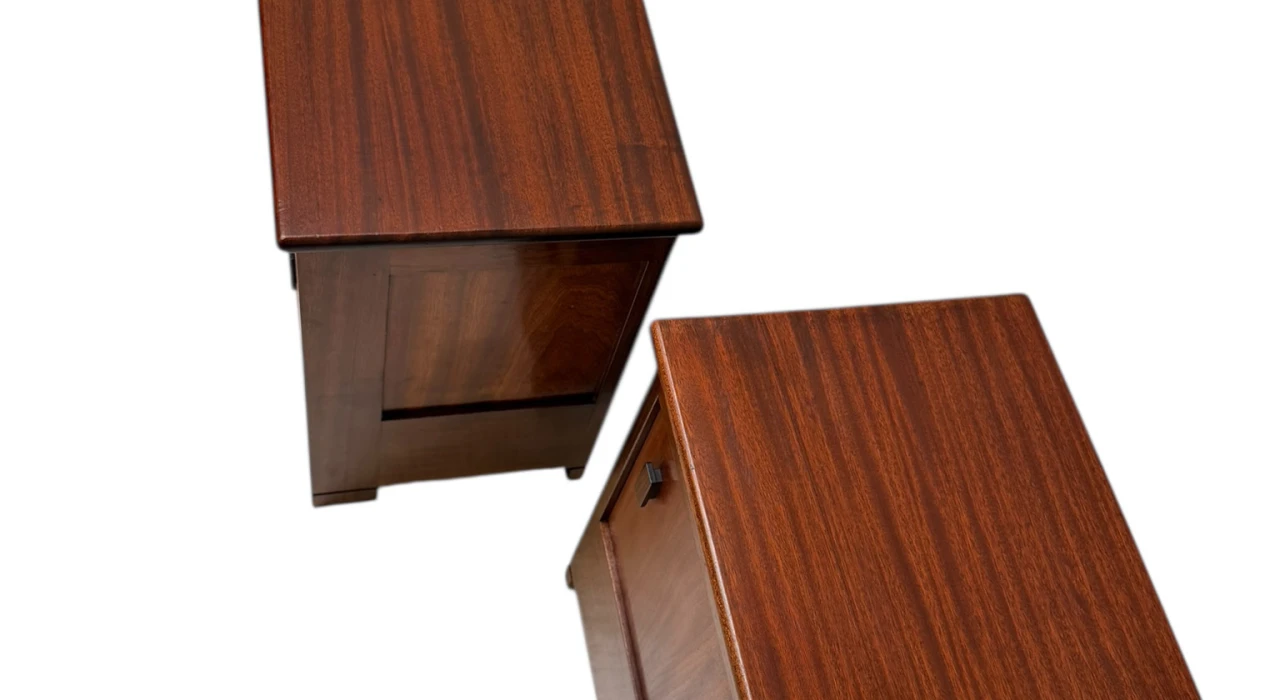 Art Deco Modernist Nightstands by J.A. Muntendam for L.O.V. Oosterbeek, 1920s